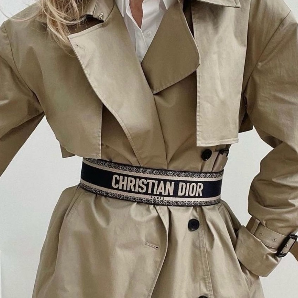 New Christian Dior logo belt size 80 NO BOX